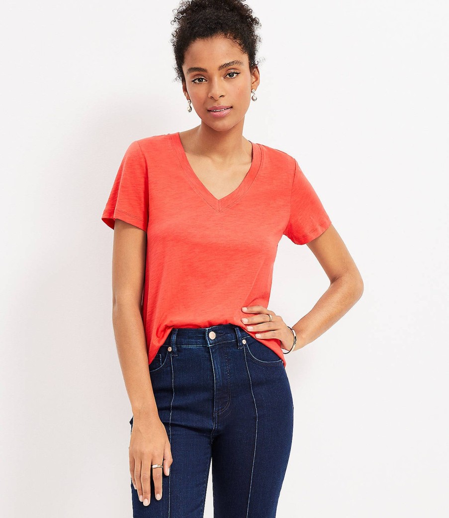 Clothing Loft | Everyday V-Neck Tee Roast Tomato