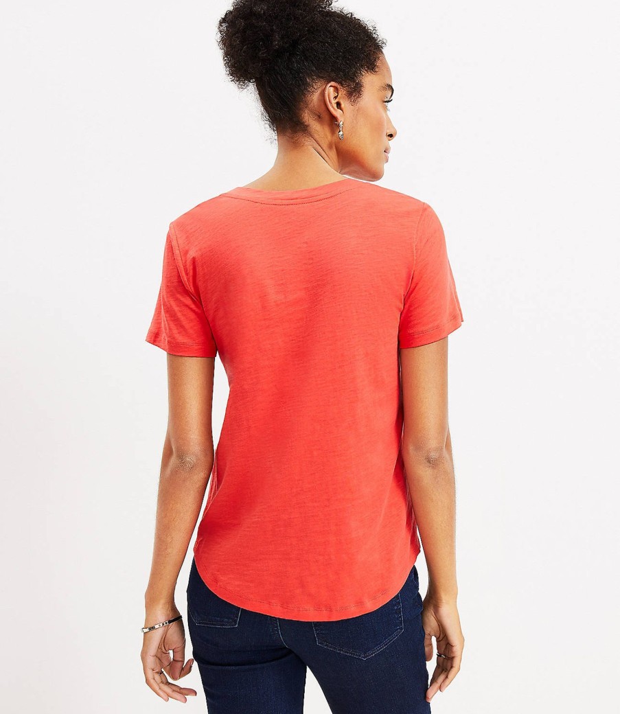 Clothing Loft | Everyday V-Neck Tee Roast Tomato