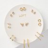 Accessories & Shoes Loft | Pearlized Sparkle Stud Set Goldtone