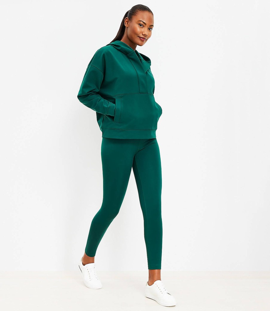 Clothing Loft | Lou & Grey Sporty Brushed Back Leggings Deep Tropic Green