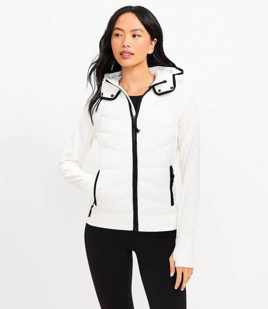 Clothing Loft | Lou & Grey Hooded Puffer Jacket Whisper White