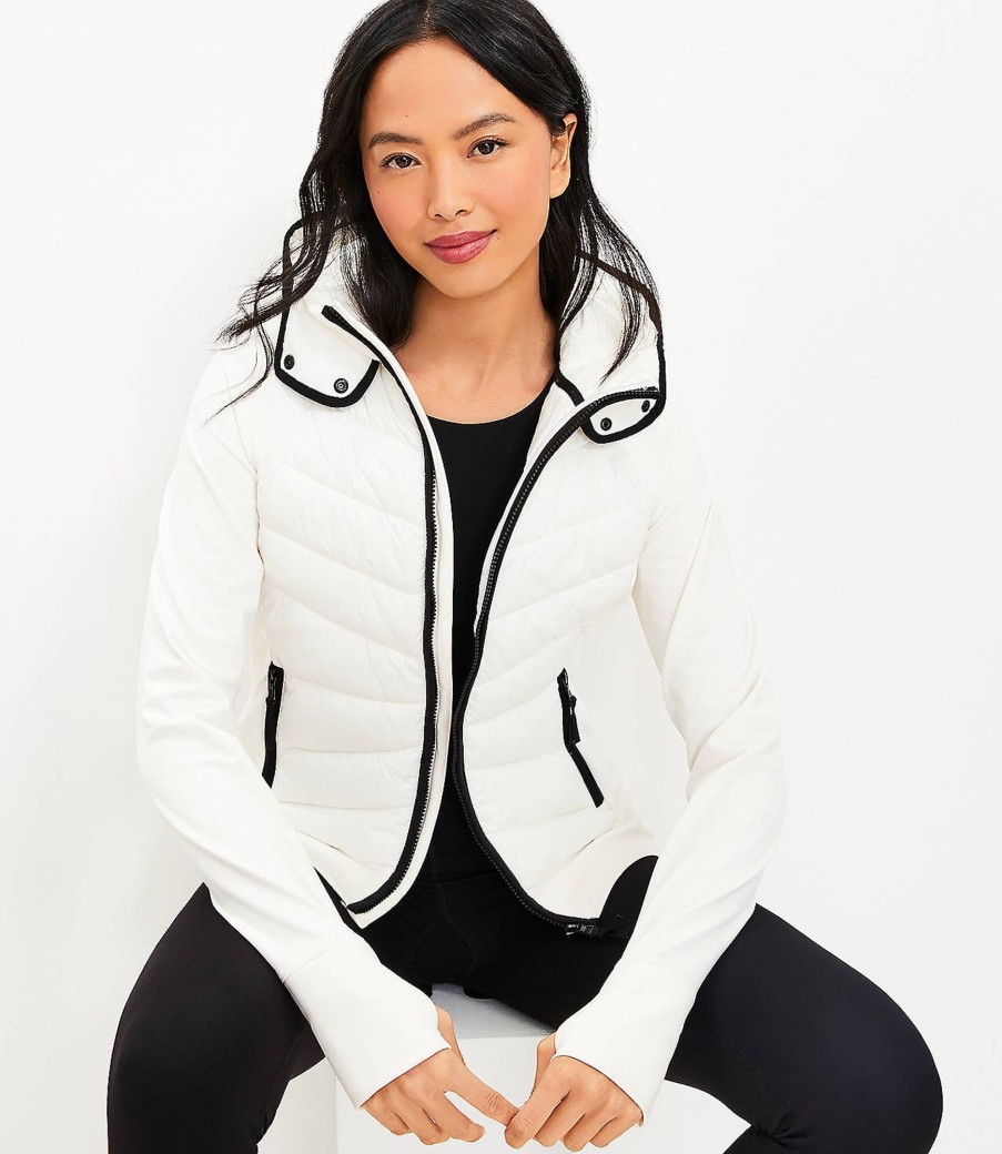 Clothing Loft | Lou & Grey Hooded Puffer Jacket Whisper White