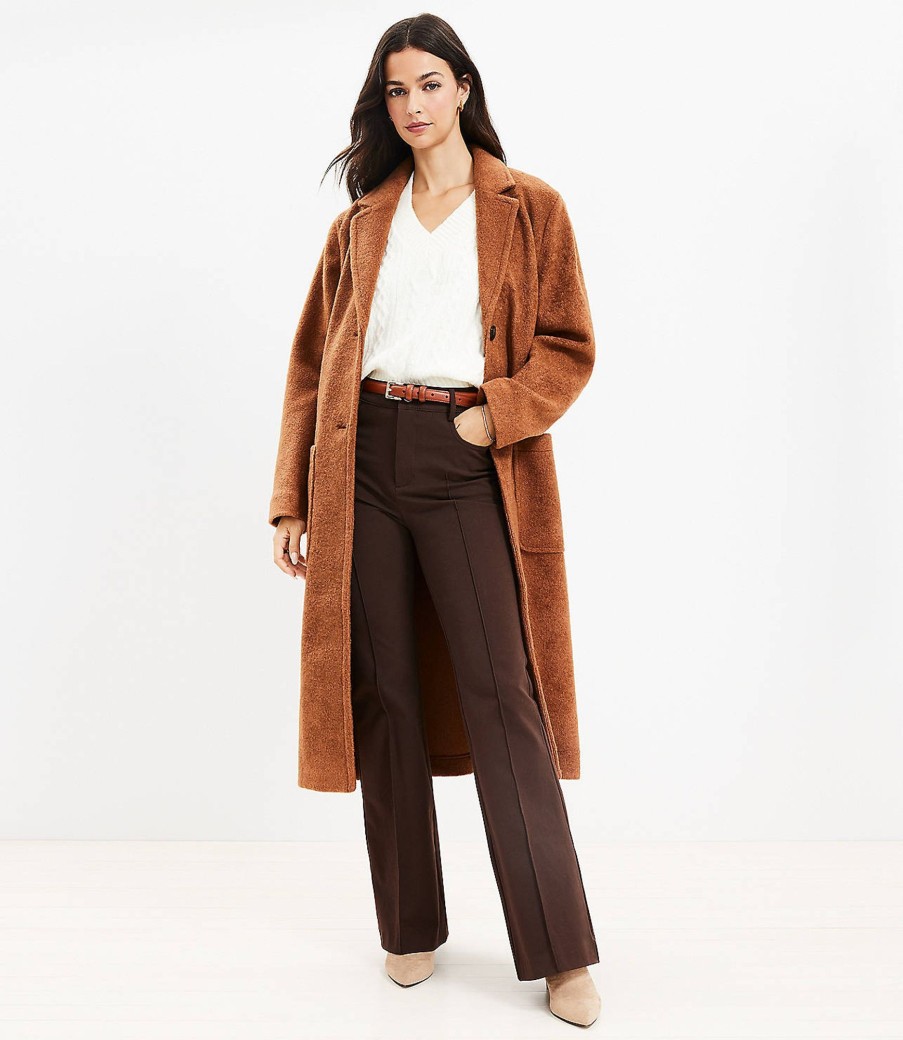 Clothing Loft | Boucle Relaxed Coat Fresh Pumpernickel