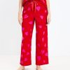 Clothing Loft | Heart Pajama Pants Tango Red