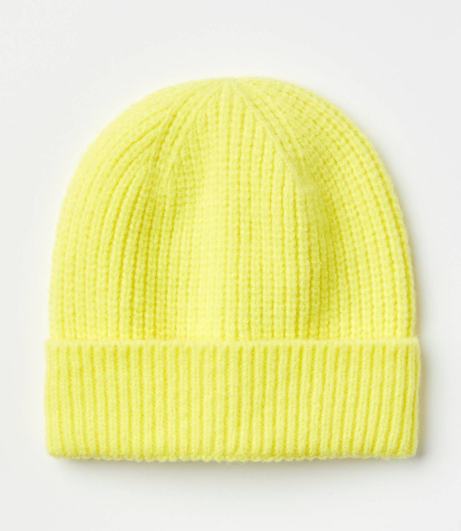 Accessories & Shoes Loft | Ribbed Beanie Lemon Tint