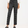 Clothing Loft | Belted Devin Slim Pants In Plaid Black