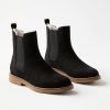 Accessories & Shoes Loft | Faux Fur Lined Chelsea Boots Black