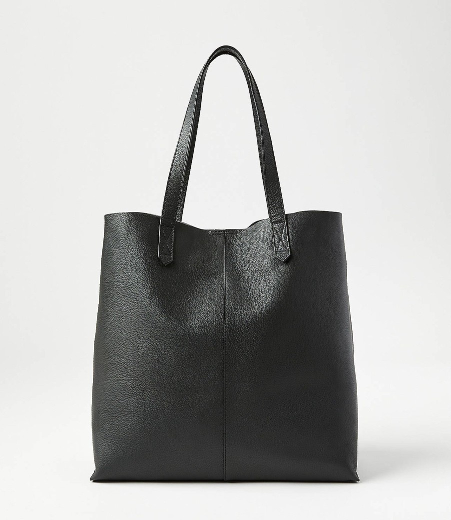 Accessories & Shoes Loft | Leather Tote Bag Black