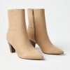 Accessories & Shoes Loft | Seamed Heel Booties Taupe