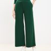 Clothing Loft | Lou & Grey Brushed Rib Wide Leg Pants Deep Tropic Green