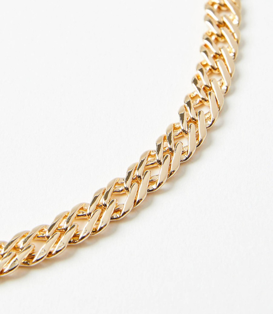 Accessories & Shoes Loft | Chain Link Necklace Goldtone