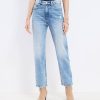 Clothing Loft | Curvy High Rise Straight Jeans In Light Vintage Indigo Wash