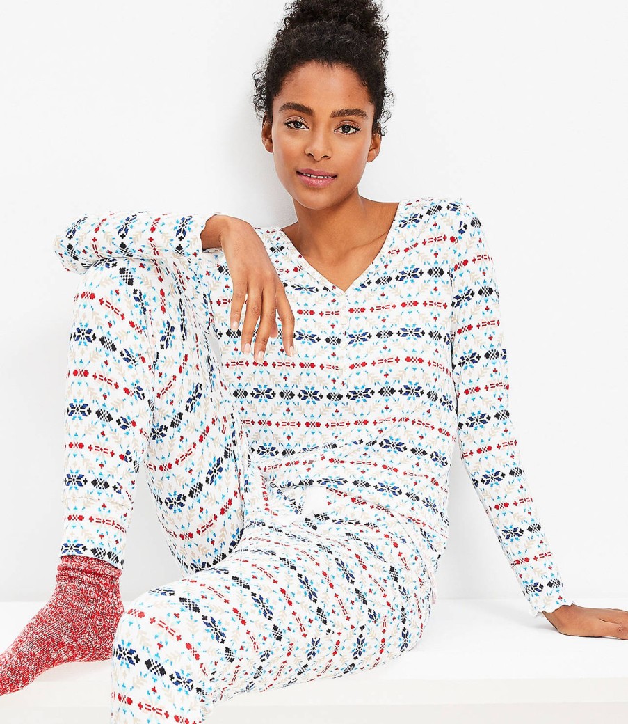 Clothing Loft | Fair Isle Pajama Set Popcorn