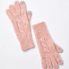 Accessories & Shoes Loft | Cable Gloves Soft Blush Pink