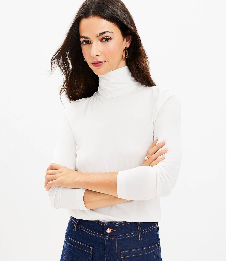 Clothing Loft | Long Sleeve Turtleneck Whisper White