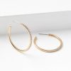 Accessories & Shoes Loft | Demi Fine Sparkle Hoop Earrings Gold