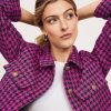 Clothing Loft | Houndstooth Textured Cropped Shirt Jacket Twilight Multi