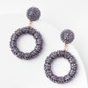 Accessories & Shoes Loft | Circle Statement Drop Earrings Digital Purple