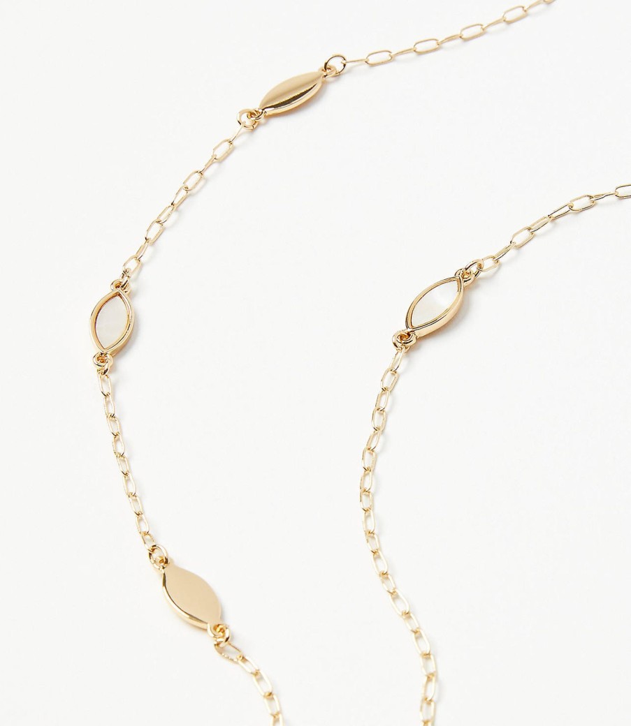 Accessories & Shoes Loft | Station Necklace Mother Of Pearl