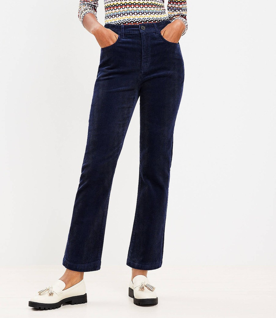 Clothing Loft | Straight Corduroy Pants Deep Space Blue