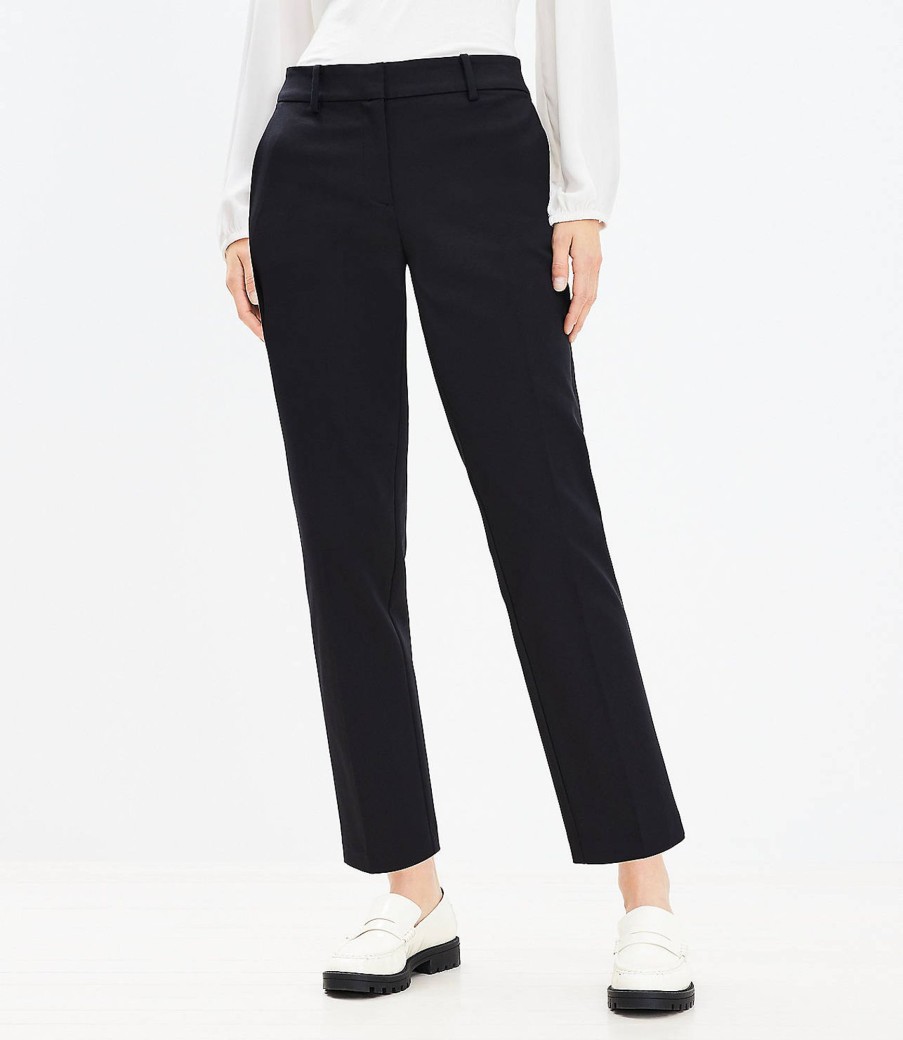 Clothing Loft | Curvy Riviera Slim Pants In Doubleweave Black