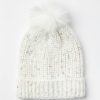 Clothing Loft | Confetti Pom Pom Beanie Ivory