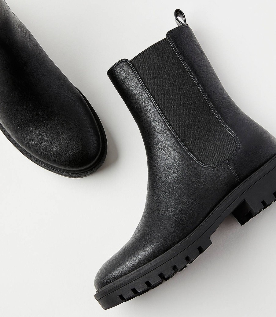 Accessories & Shoes Loft | Lug Sole Chelsea Boots Black