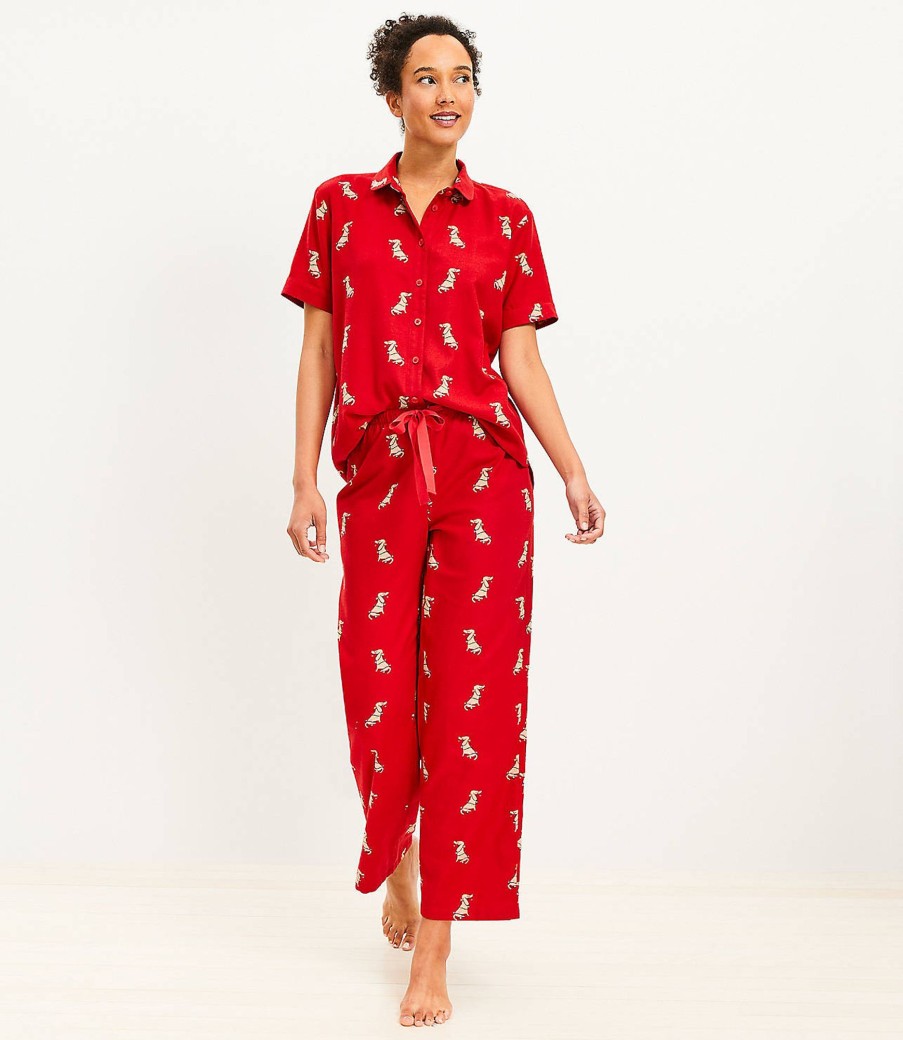 Clothing Loft | Cozy Dog Pajama Set Tango Red