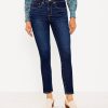 Clothing Loft | Curvy Mid Rise Skinny Jeans In Classic Dark Indigo Wash