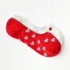 Accessories & Shoes Loft | Heart No Show Sock Set Crimson Fire