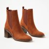 Accessories & Shoes Loft | Block Heel Chelsea Boots Rich Cognac