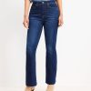 Clothing Loft | Curvy Fresh Cut High Rise Slim Flare Jeans In Dark Wash