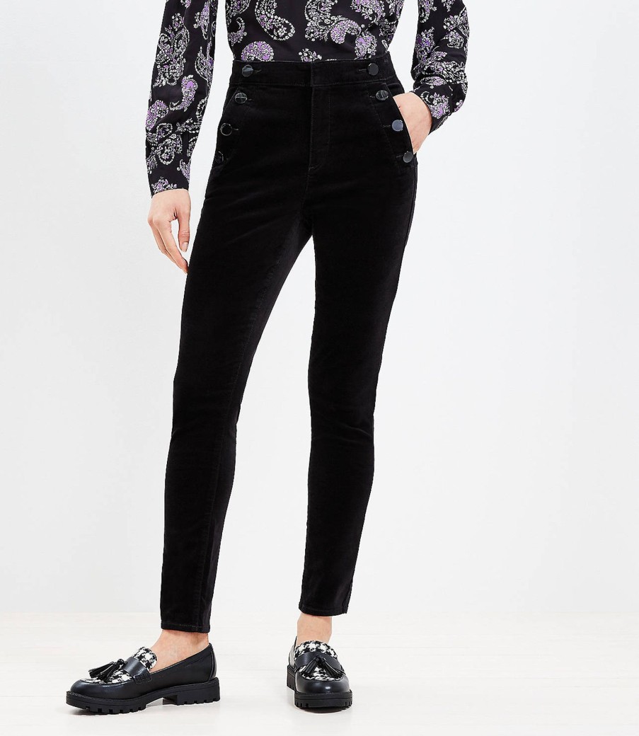 Clothing Loft | Mariner Skinny Pants In Velvet Black