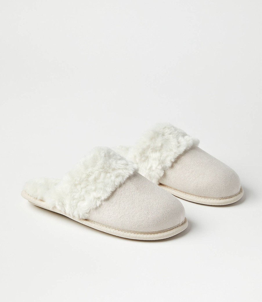 Accessories & Shoes Loft | Modern Fuzzy Slippers Ivory Cream