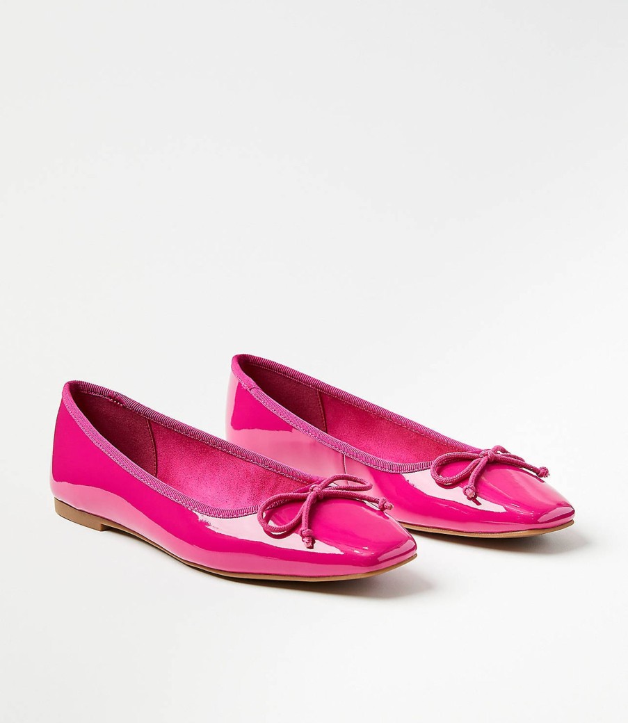 Accessories & Shoes Loft | Patent Ballet Flats Cosmos Pink