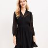 Clothing Loft | Clip Godet Flare Dress Black