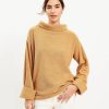 Clothing Loft | Cozy Funnel Neck Top Perfect Camel