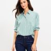 Clothing Loft | Striped Relaxed Everyday Shirt Fraser Green