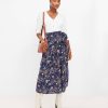 Clothing Loft | Garden Wrap Midi Skirt Deep Space Blue