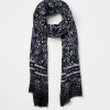 Accessories & Shoes Loft | Festive Floral Scarf Black