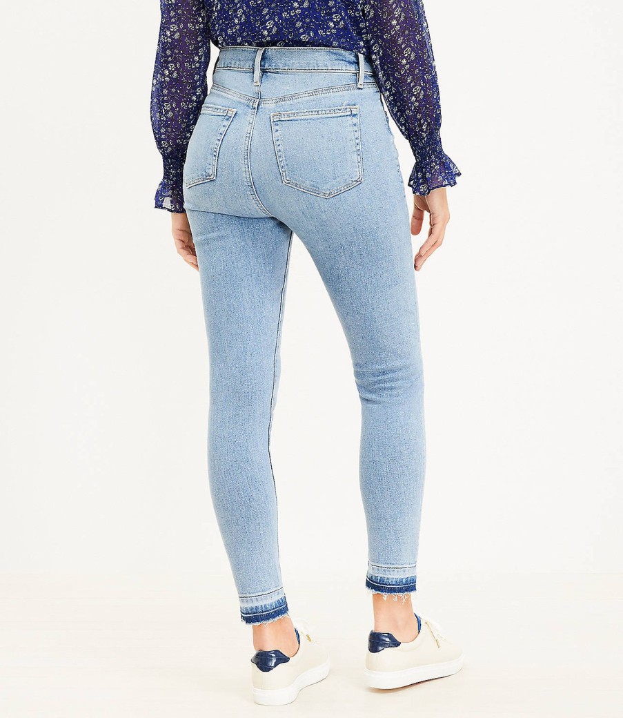 Clothing Loft | Tall Curvy High Rise Skinny Jeans In Staple Light Indigo Wash