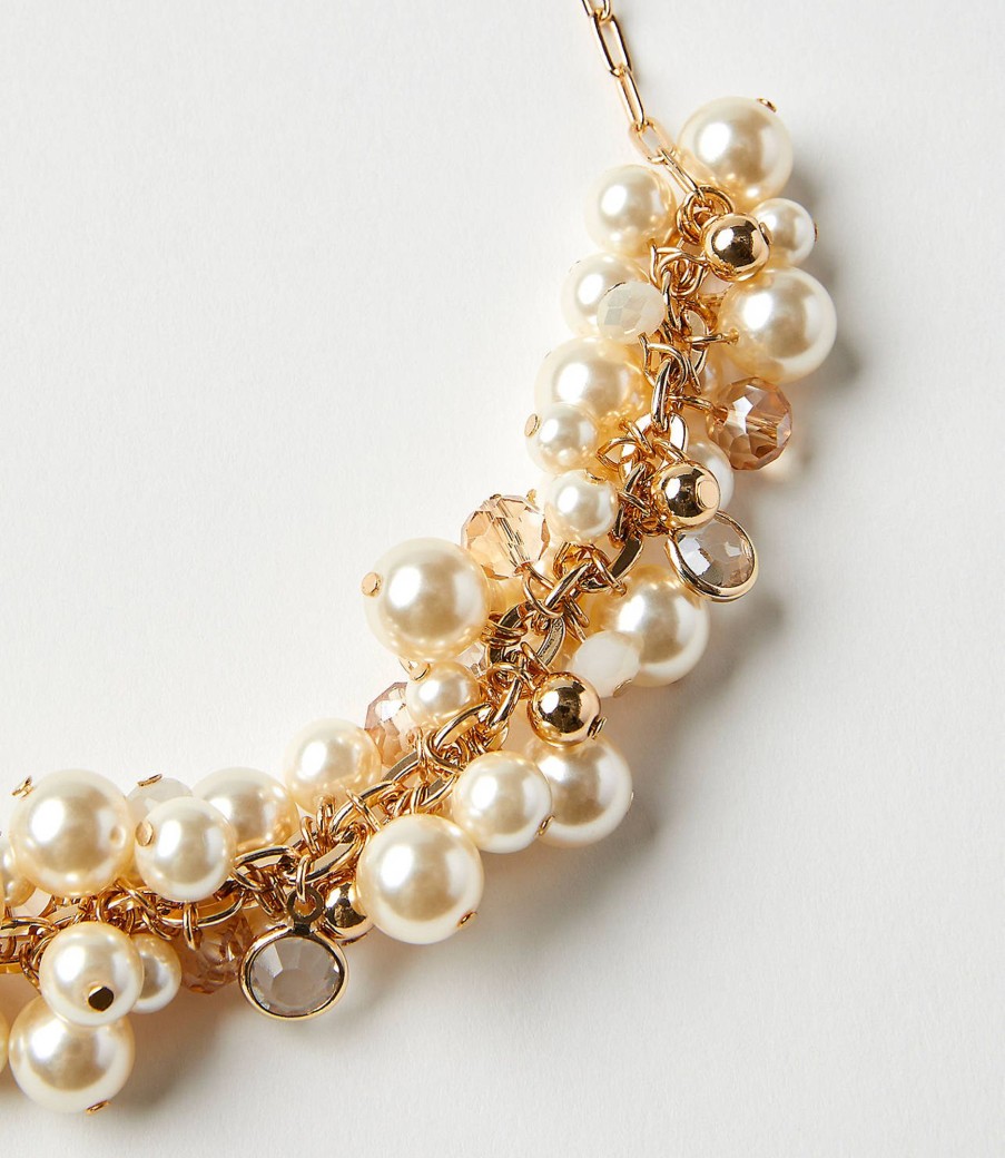 Accessories & Shoes Loft | Pearlized Torsade Statement Necklace Fresh Pearl