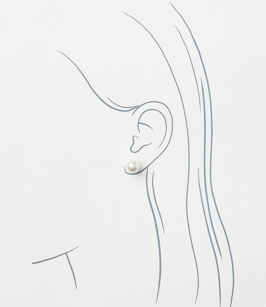 Accessories & Shoes Loft | Pearlized Stud Earrings Ivory