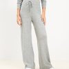 Clothing Loft | Lou & Grey Wide Leg Sweater Pants Pebble Grey Heather