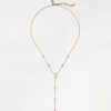 Accessories & Shoes Loft | Delicate Y-Necklace Mother Of Pearl