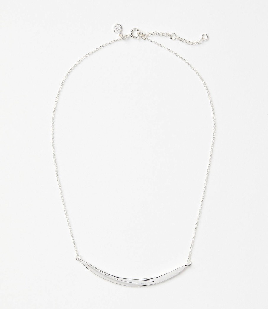 Accessories & Shoes Loft | Molded Bar Necklace Silvertone