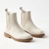 Clothing Loft | Faux Fur Lined Chelsea Boots Ivory