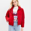 Clothing Loft | Sateen Puffer Jacket Ruby Rust