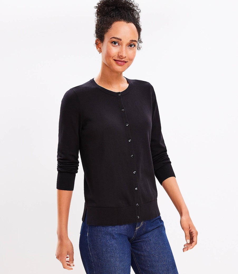 Clothing Loft | Crew Neck Cardigan Black