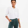 Clothing Loft | Dotted Relaxed Everyday Shirt White